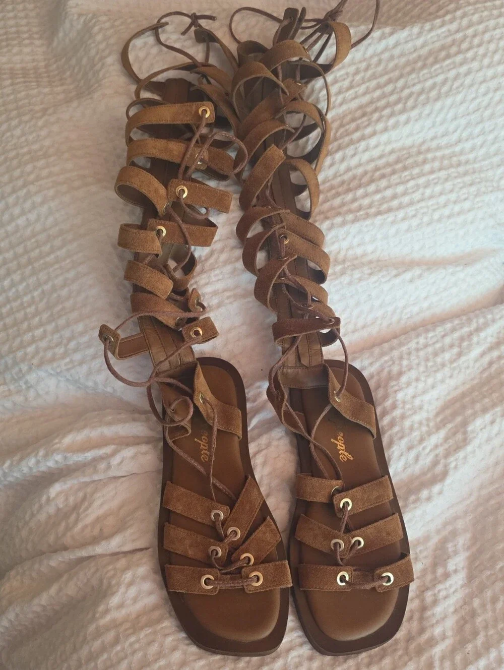 Free People Knee-High Lace-Up Gladiator Sandals